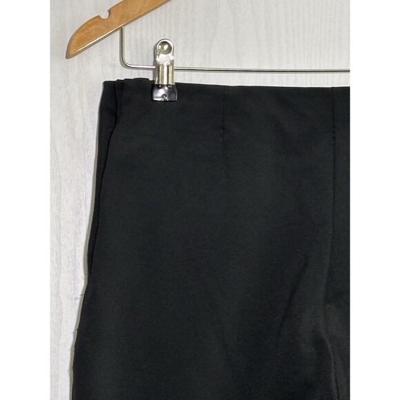 Zara Trafaluc Culottes Pants Womens Medium Black Wide Leg Cropped Pull On Sailor - Picture 8 of 10